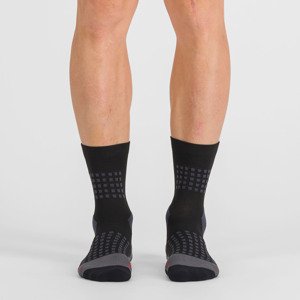 SPORTFUL Klasszikus kerékpáros zokni - APEX - fekete/szürke
