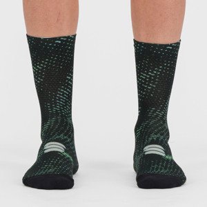 SPORTFUL Klasszikus kerékpáros zokni - SUPERGIARA - fekete/zöld