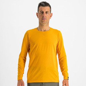 SPORTFUL Hosszú ujjú kerékpáros póló - XPLORE - sárga