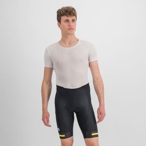 SPORTFUL Rövid kerékpáros nadrág kantár nélkül - NEO - fekete/sárga
