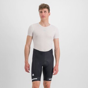 SPORTFUL Rövid kerékpáros nadrág kantár nélkül - NEO - fekete/fehér