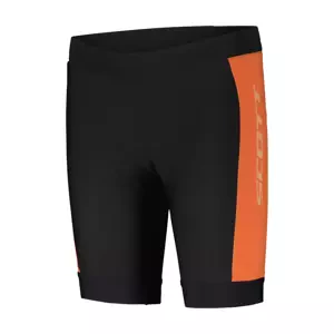 SCOTT Rövid kerékpáros nadrág kantár nélkül - RC PRO JR - fekete/narancssárga