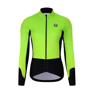 HOLOKOLO Kerékpáros dzseki béléssel - CLASSIC LADY - zöld/sárga/fekete