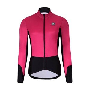 HOLOKOLO Kerékpáros dzseki béléssel - CLASSIC LADY - rózsaszín/fekete