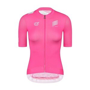 MONTON Rövid ujjú kerékpáros mez - SKULL TUESDAY LADY - rózsaszín/fehér