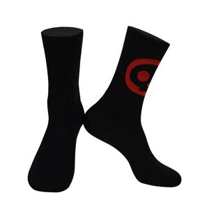 MONTON Klasszikus kerékpáros zokni - SKULL LADY - fekete/piros