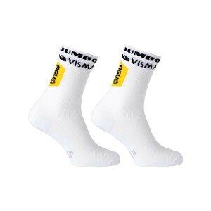 AGU Klasszikus kerékpáros zokni - JUMBO-VISMA 2023 - fehér