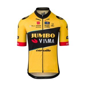 AGU Rövid ujjú kerékpáros mez - JUMBO-VISMA 2023 - fekete/sárga