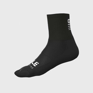 ALÉ Klasszikus kerékpáros zokni - STRADA 2.0 - fehér/fekete