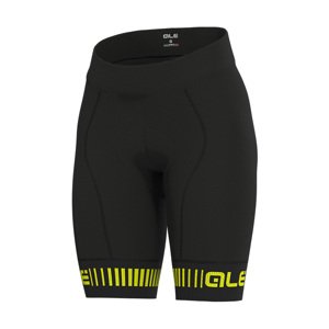 ALÉ Rövid kerékpáros nadrág kantár nélkül - GRAPHICS PRR STRADA - sárga/fekete
