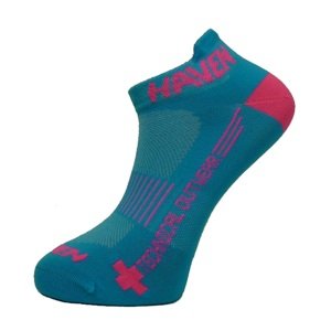 HAVEN Klasszikus kerékpáros zokni - SNAKE SILVER NEO - rózsaszín/kék