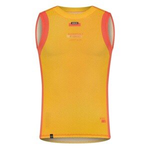 GOBIK Ujjatlan kerékpáros póló - SECOND SKIN - sárga/narancssárga