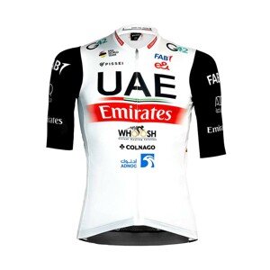 PISSEI Rövid ujjú kerékpáros mez - UAE 2023 - piros/fehér/fekete