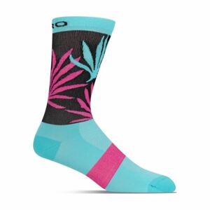 GIRO Klasszikus kerékpáros zokni - COMP - világoskék/rózsaszín