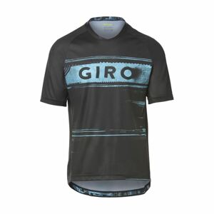 GIRO Rövid ujjú kerékpáros mez - ROUST - fekete/világoskék
