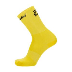 SANTINI Klasszikus kerékpáros zokni - TOUR DE FRANCE 2023 - sárga
