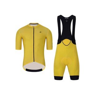 HOLOKOLO Rövid kerékpáros mez rövidnadrággal - VICTORIOUS - sárga