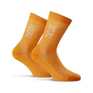NEON Klasszikus kerékpáros zokni - NEON 3D - narancssárga