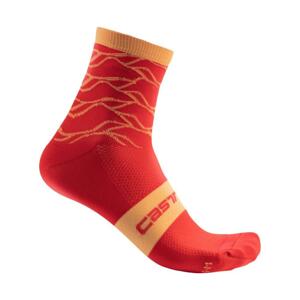 CASTELLI Klasszikus kerékpáros zokni - CLIMBER'S 3.0 - piros