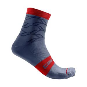 CASTELLI Klasszikus kerékpáros zokni - CLIMBER'S 3.0 - kék