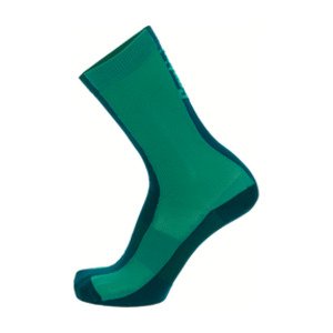 SANTINI Klasszikus kerékpáros zokni - PURO - zöld