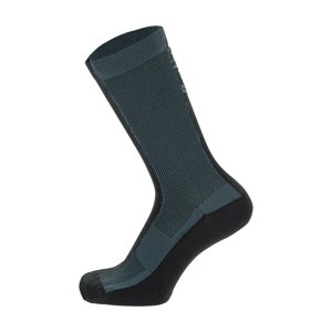 SANTINI Klasszikus kerékpáros zokni - PURO - zöld/fekete