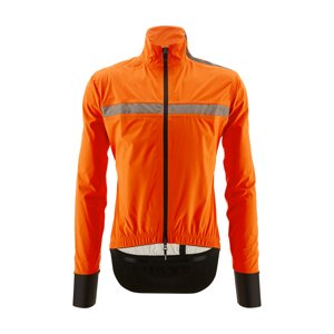 SANTINI Kerékpáros vízálló esőkabát - GUARD NEO SHELL - narancssárga