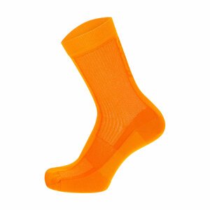 SANTINI Klasszikus kerékpáros zokni - CUBO LIGHT SUMMER - narancssárga
