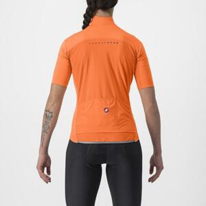 CASTELLI Rövid ujjú kerékpáros mez - PERFETTO RoS 2 W WIND - narancssárga