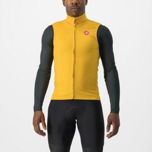 CASTELLI Kerékpáros mellény - PRO THERMAL MID - sárga