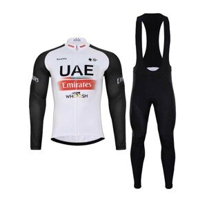BONAVELO Kerékpáros téli szett - UAE 2023 WINTER - fekete/piros/fehér