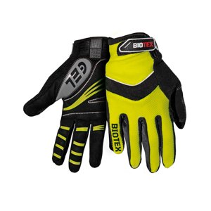 BIOTEX Kerékpáros kesztyű hosszú ujjal - SUMMER - fekete/sárga