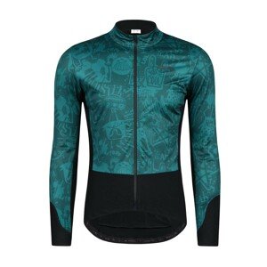 MONTON Kerékpáros dzseki béléssel - MONSTER THERMAL - zöld/fekete