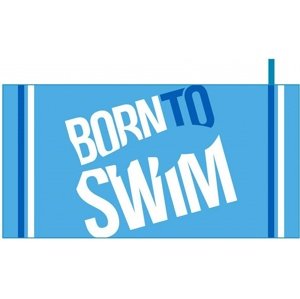 Borntoswim microfibre towel big logo világos kék