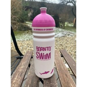 Borntoswim shark water bottle rózsaszín