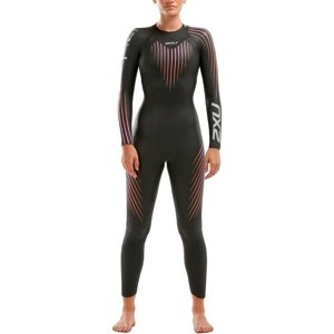 Női neoprén úszódressz 2xu p:1 propel wetsuit women black/sunset