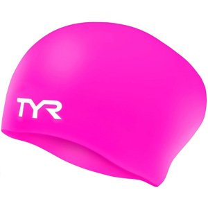 Tyr long hair wrinkle-free silicone cap junior rózsaszín