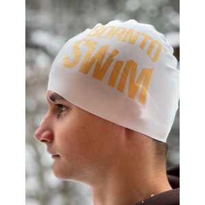 úszósapka borntoswim seamless swimming cap arany/fehér
