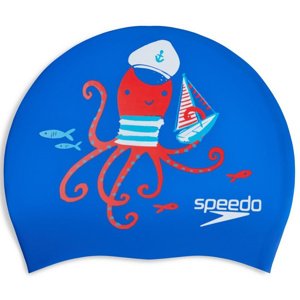 Gyermek úszósapka speedo slogan cap junior piros/kék