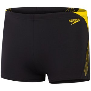 Speedo hyperboom splice aquashort black/lemon drizzle m - uk34