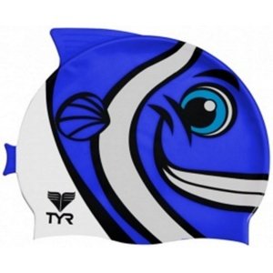 Gyermek úszósapka tyr kids' charactyr happy fish cap kék