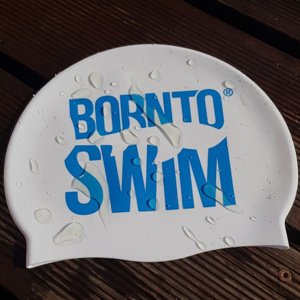 úszósapka borntoswim classic silicone világos kék
