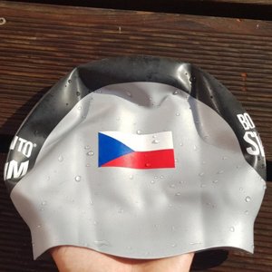 úszósapka borntoswim czech team seamless swimming cap ezüst