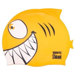 Gyermek úszósapka borntoswim shark junior swim cap narancssárga