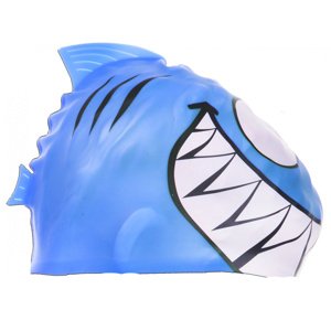 Gyermek úszósapka borntoswim shark junior swim cap kék