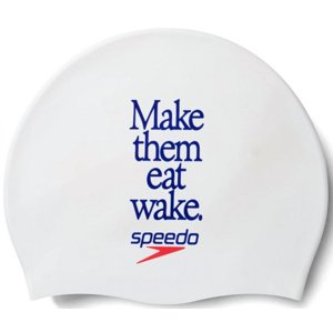 úszósapka speedo slogan print cap fehér
