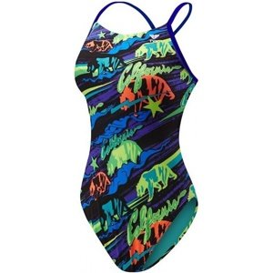 Női fürdőruha tyr eureka crosscutfit tieback turquoise/multi 28