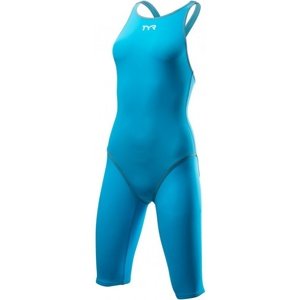Női verseny úszódressz tyr thresher open back blue/grey 26
