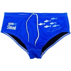 Férfi úszónadrág borntoswim sharks brief blue xxl