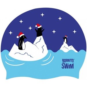 úszósapka borntoswim christmas penguin cap kék